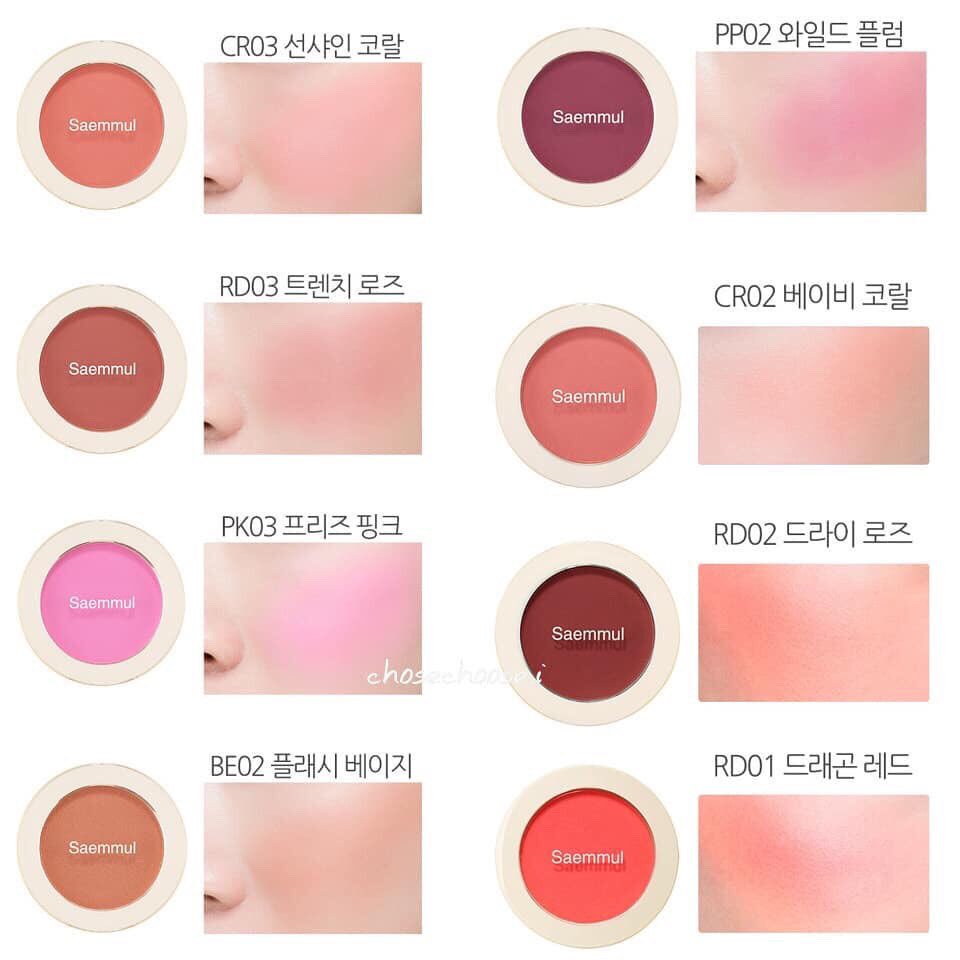 The Saem, Saem Samuel Single Blusher,RD02,The Saem Samuel Single Blusher#RD02,บลัชออนThe Saem,The Saem Samuel Single Blusherรีวิว