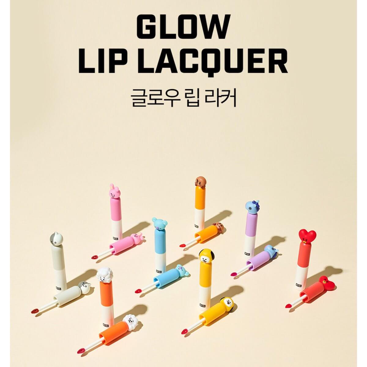 VT Cosmetics , VT BT21  , GLOW LIP , LACQUER , LIP LACQUER ,  ทินต์ , เนียนนุ่มชุ่มชื่น